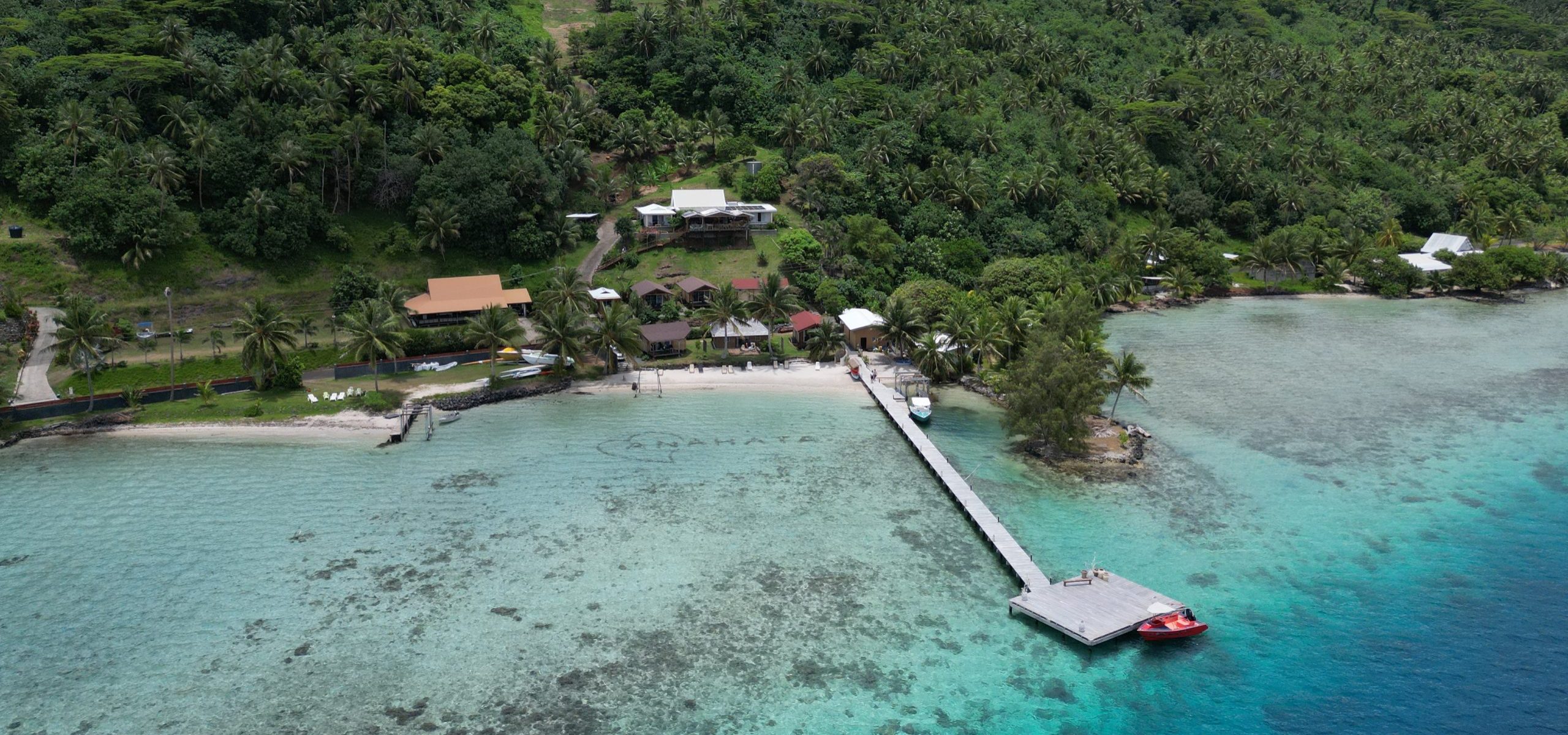 photo drone de la pension anahata