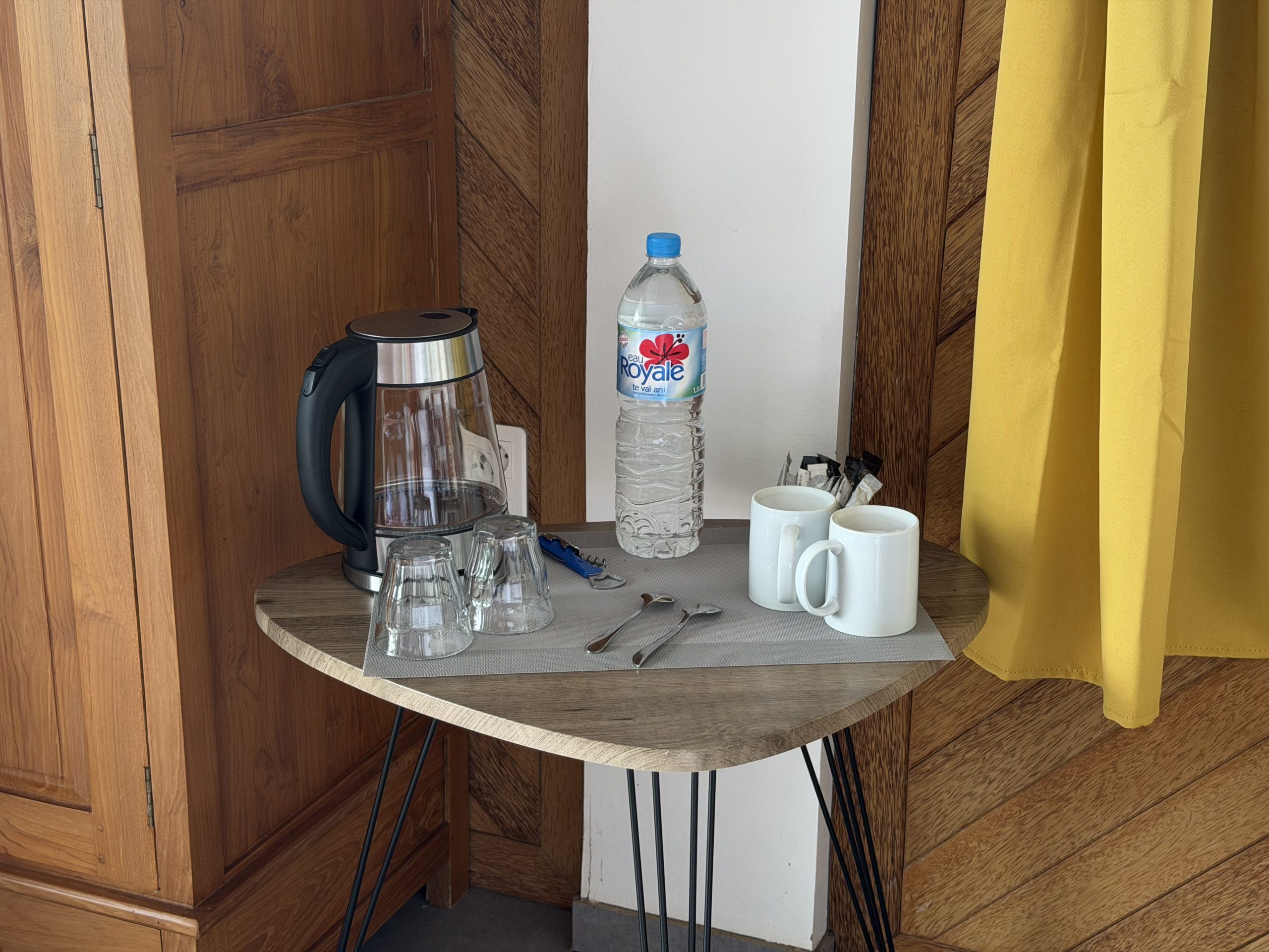 coin café du bungalow Vaitoare 